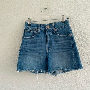 Madewell High Rise Cut-Off Denim Shorts Size 23